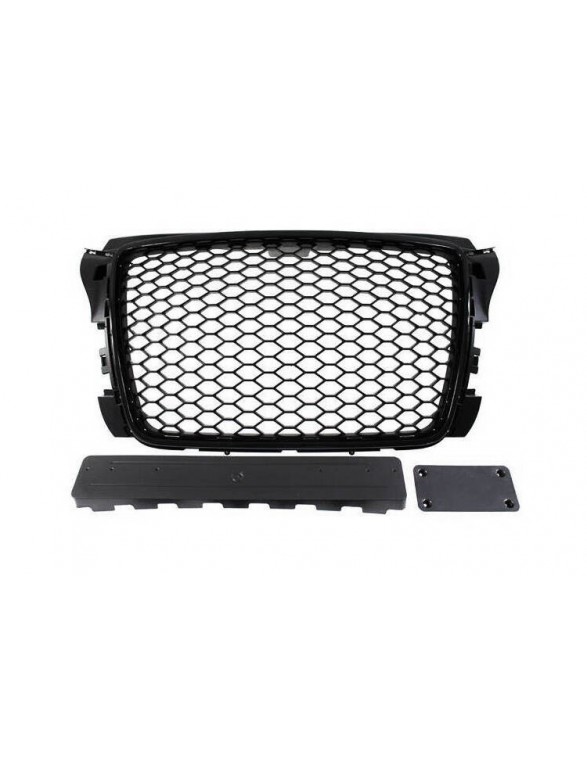 Grill Audi A3 8P RS-tyyppinen kirkas musta (09-12)