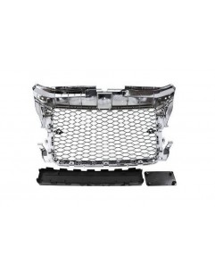 Grill Audi A3 8P RS-tyyppinen kromi (09-12) PDC