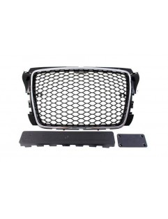 Grill Audi A3 8P RS-tyyppinen kromi-musta (09-12) PDC