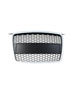 Grill Audi A3 8P RS-tyylinen hopea-musta (05-08)