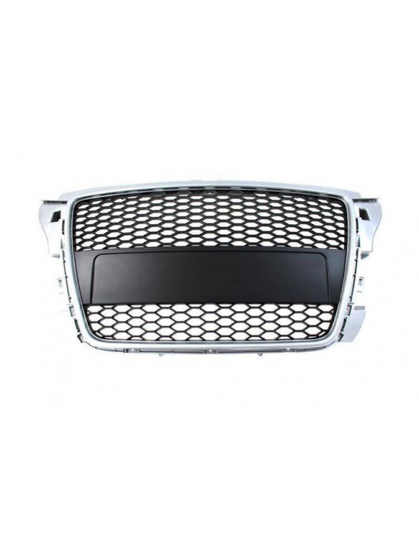 Grill Audi A3 8P RS-tyylinen hopea-musta (07-12)