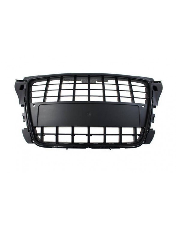 Grill Audi A3 8P S8-stil lyse sort (09-12) PDC