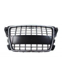 Grill Audi A3 8P S8-tyyppinen kromi-musta (09-12) PDC