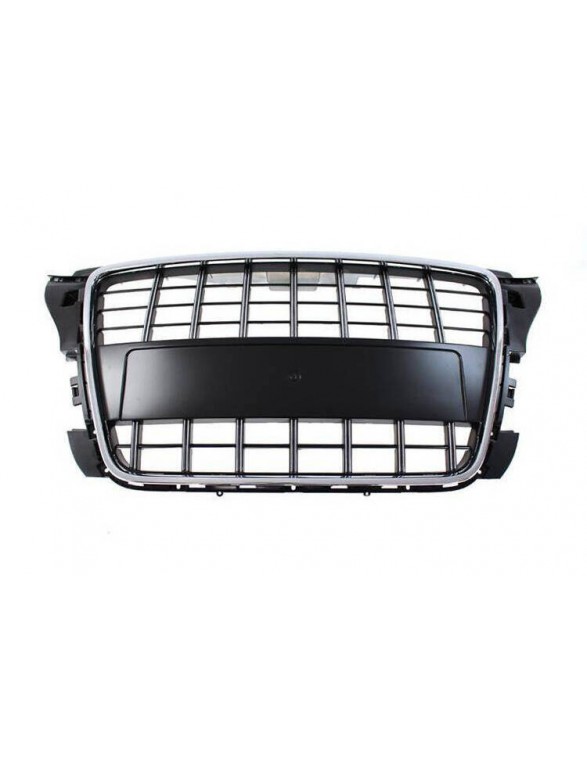 Grill Audi A3 8P S8-tyyppinen kromattu musta (09-12)