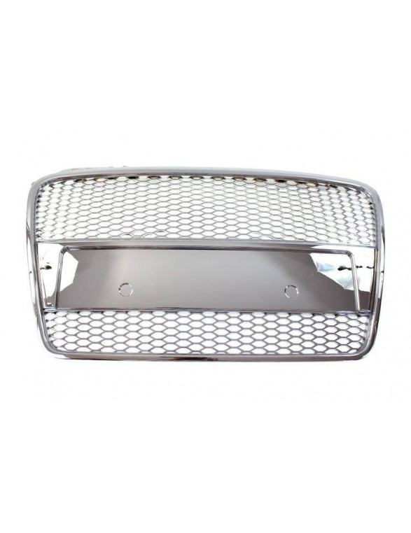 GRILL AUDI A4 B7 RS-STYLE CHROME (05-08) PDC