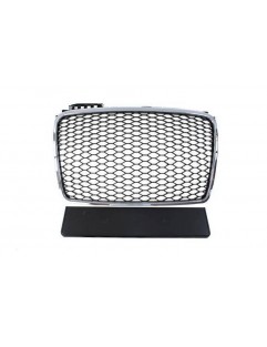 Grill Audi A4 B7 RS-stil krom-sort (04-08)