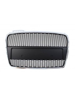 Grill Audi A4 B7 RS-stil krom-sort (05-08)