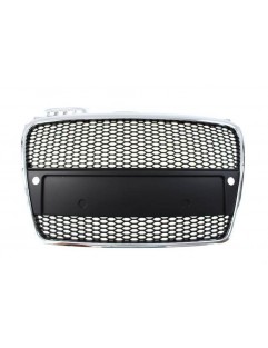 Grill Audi A4 B7 RS-tyyppinen Chrome-musta (05-08) PDC