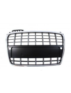 GRILL AUDI A4 B7 S8-STYLE CHROME-BLACK (05-08) PDC