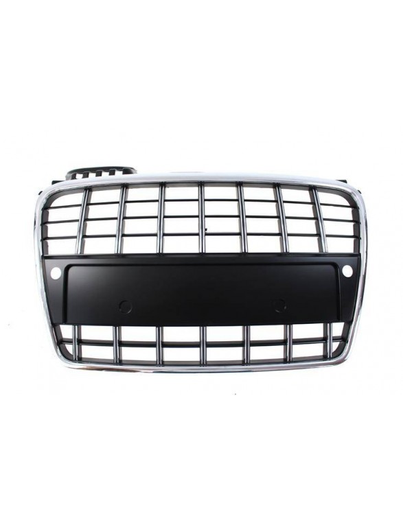 Grill Audi A4 B7 S8-stil krom-sort (05-08) PDC