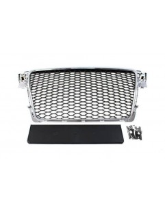 Grill Audi A4 B8 RS-tyyppinen Chrome-musta (08-12) PDC