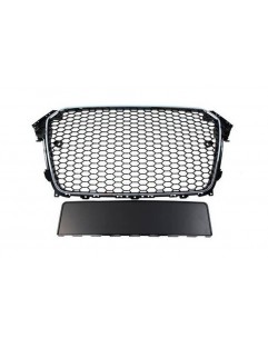 Grill Audi A4 B8 RS-stil krom-sort (12-15) PDC