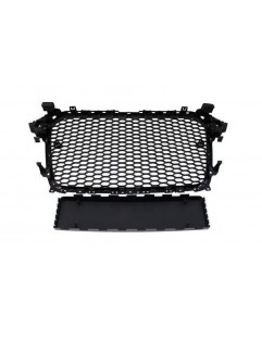 Grill Audi A4 B8 RS-stil krom-sort (12-15) PDC