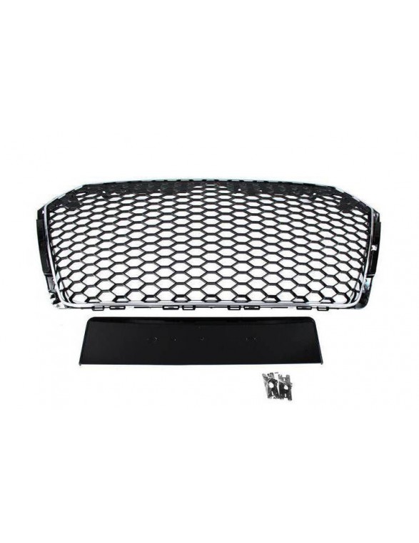 Grill Audi A4 B9 RS-Style Chrome 2016+ PDC