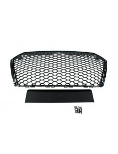 Grill Audi A4 B9 RS-tyylinen kiilto musta (2016+) PDC