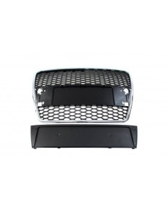 Grill Audi A6 C6 RS-stil krom-sort (04-09)