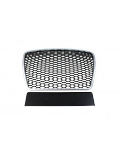 Grill Audi A6 C6 RS-Style Matt Silver-Black 09-11