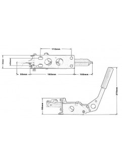 ProRacing Black hydraulic handbrake