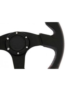 Pro 350mm Offset: 0mm Leather Black