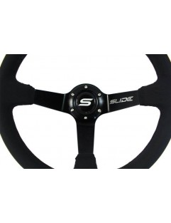 SLIDE Handlebars 350mm Offset: 80mm Black Leather