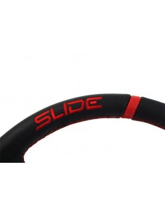 SLIDE handlebar 350mm offset: 80mm Leather Red