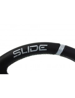 SLIDE handlebar 350mm offset: 80mm Leather Silver