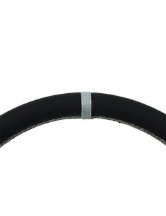 Handlebars SLIDE 350mm offset: 80mm Leather Silver Strip