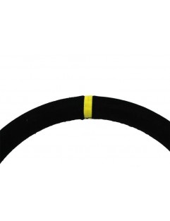 SLIDE handlebar 350mm offset: 80mm Suede Yellow Strip