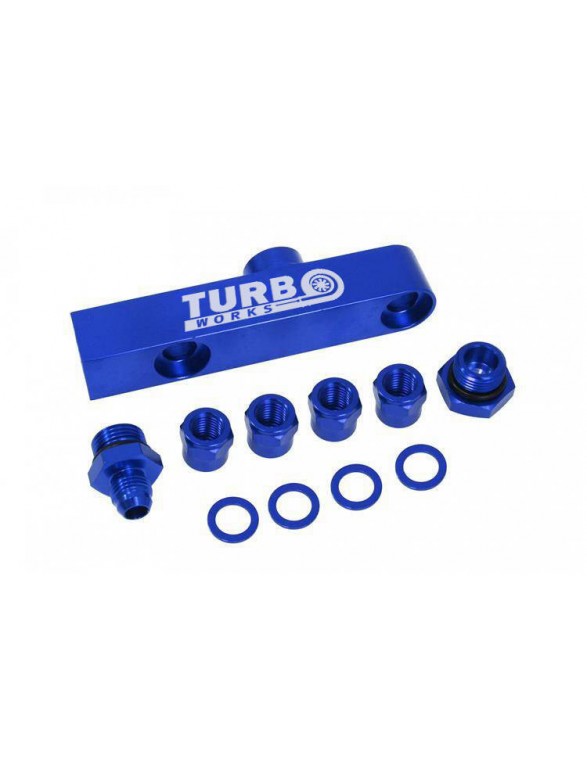 Fuel pump manifold 2in1 Blue