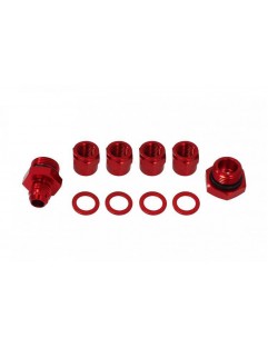 Fuel pump manifold 2in1 Red