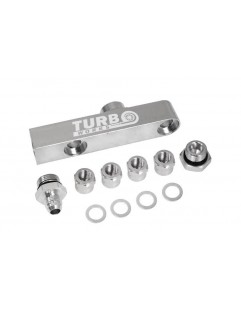 Silver 2in1 fuel pump manifold