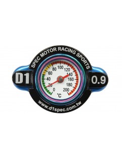 Radiator filler cap with thermometer D1Spec 28mm Blue 0.9Bar