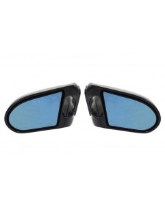 Zero Style Black Manual Blue Glass Universal Mirrors