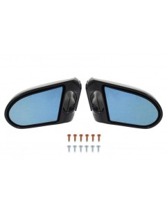 Zero Style Black Manual Blue Glass Universal Mirrors