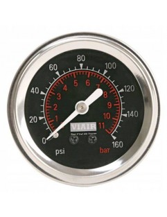 VIAIR 2 "black pressure gauge - Illuminated