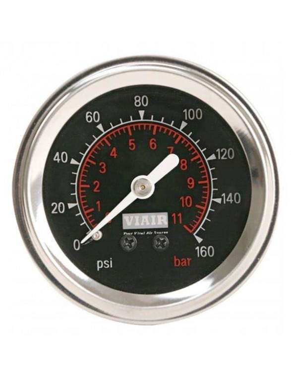 VIAIR 2 "sort manometer - oplyst