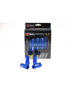 Muttrar M12x1.25 Alu 40mm D1Spec Replica Blue Cone Hexagon