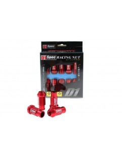 Nuts M12x1.25 Alu 50mm D1Spec Replica Red Cone