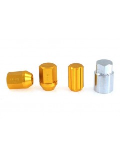 Nuts M12x1.25 Alu 34mm EPMAN Gold Safety cone