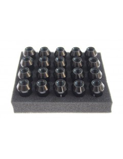 Nuts M12x1.25 Alu 50mm JBR Black Cone