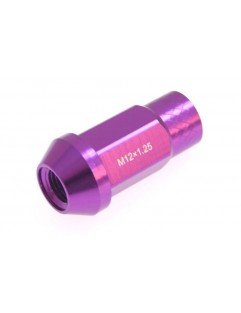 Nuts M12x1.25 Alu 50mm JBR Purple Cone