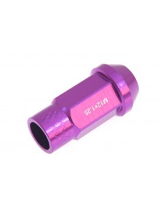 Nuts M12x1.25 Alu 50mm JBR Purple Cone