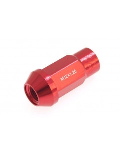 Nuts M12x1.25 Alu 50mm JBR Red Cone