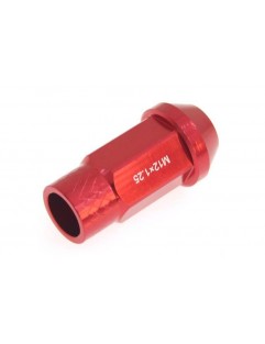 Nuts M12x1.25 Alu 50mm JBR Red Cone