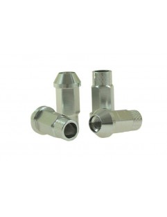 Nuts M12x1.25 Alu 50mm JBR Silver Cone