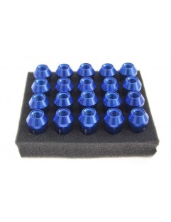 Muttrar M12x1.5 Alu 50mm JBR Blue Cone