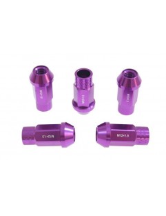 Nuts M12x1.5 Alu 50mm JBR Purple Cone