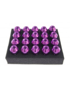 Nuts M12x1.5 Alu 50mm JBR Purple Cone