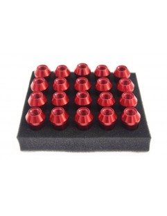 Nuts M12x1.5 Alu 50mm JBR Red Cone