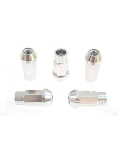 Nuts M12x1.5 Alu 50mm JBR Silver Cone